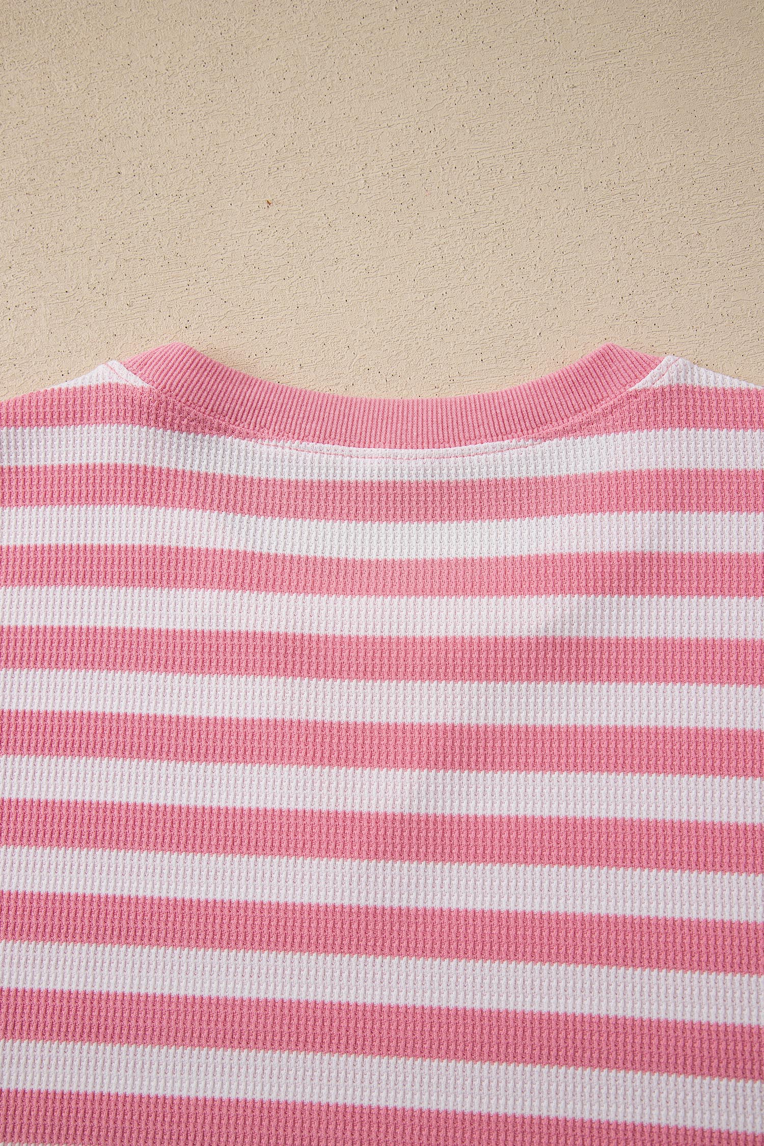 Stripe Puff Sleeve T-Shirt & Drawstring Shorts Set