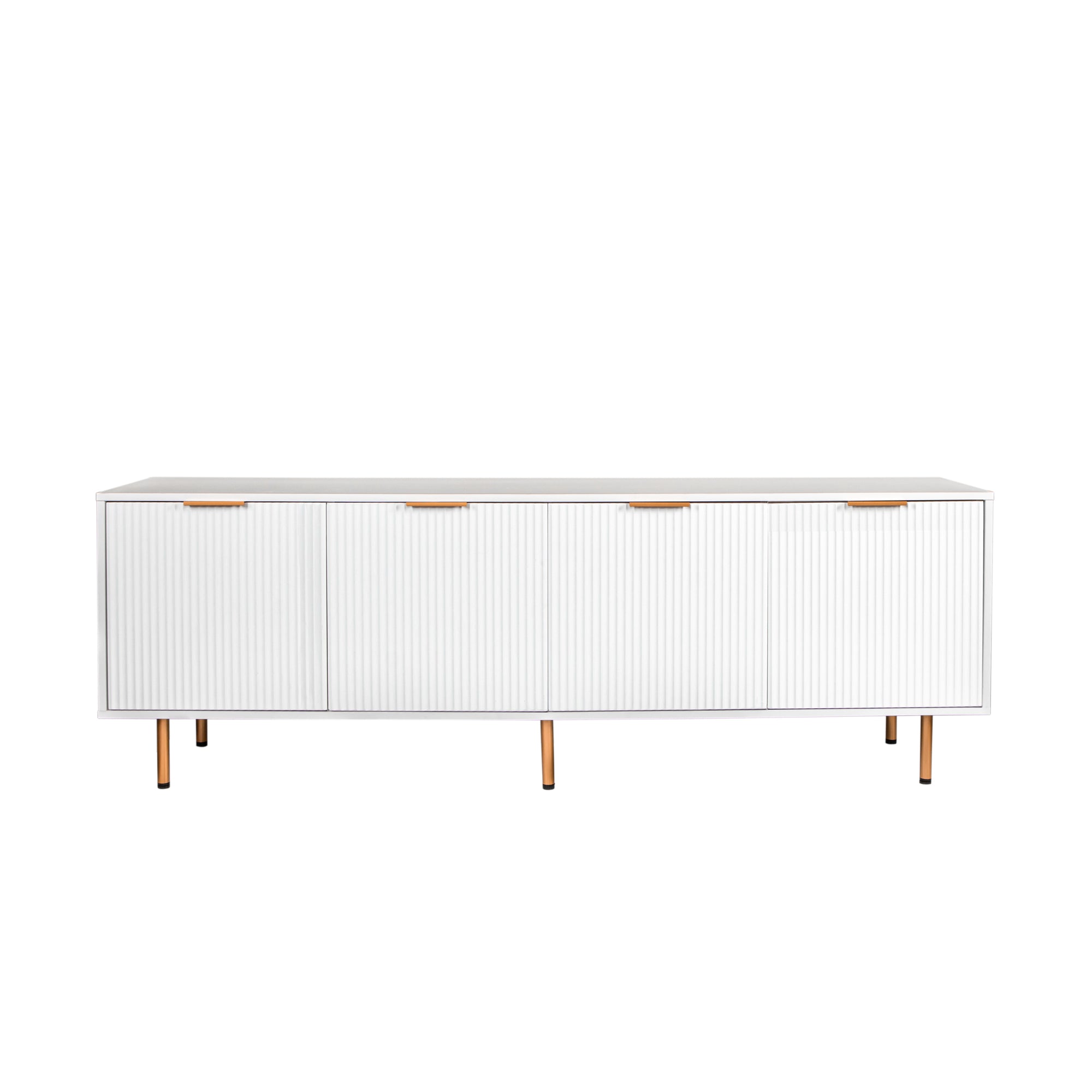 Modern warm white TV cabinet for 80 inch TV Stands, for Living Room Bedroom