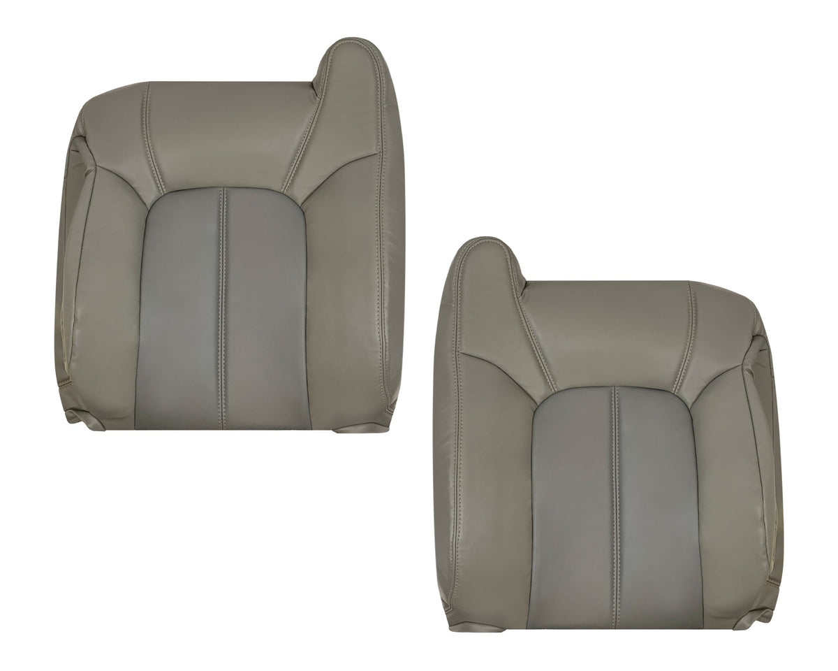 2001 2002 GMC Yukon Denali XL SLT SLE Leather Replacement Seat Cover 2 Tone Gray: Choose From Variation