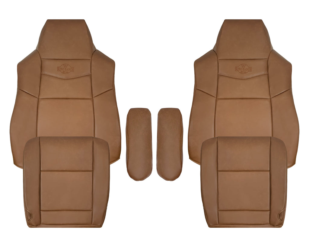 2002-2007 Ford F250 F350 King Ranch Replacement Synthetic Leather Front Seat Covers