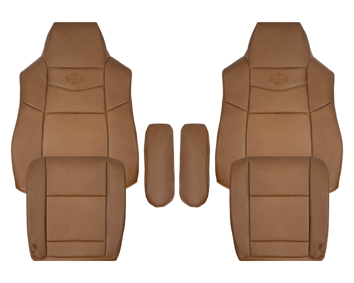 2002-2007 Ford F250 F350 King Ranch Replacement Synthetic Leather Front Seat Covers