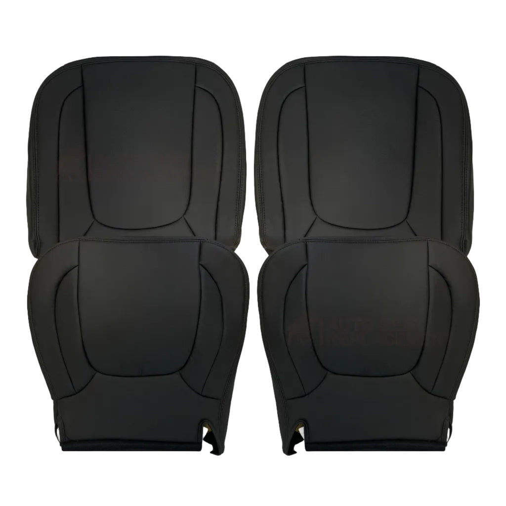 2002-2005 Dodge Ram ST WORK TRUCK 1500 2500 3500 Replacement Seat Covers In Dark Slate "Dark Gray" Synthetic Leather (Vinyl)