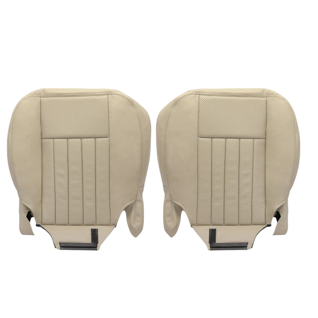 2003 2004 Lincoln Navigator Seat Covers in Light Parchment Tan: Choose Genuine Leather or Vinyl