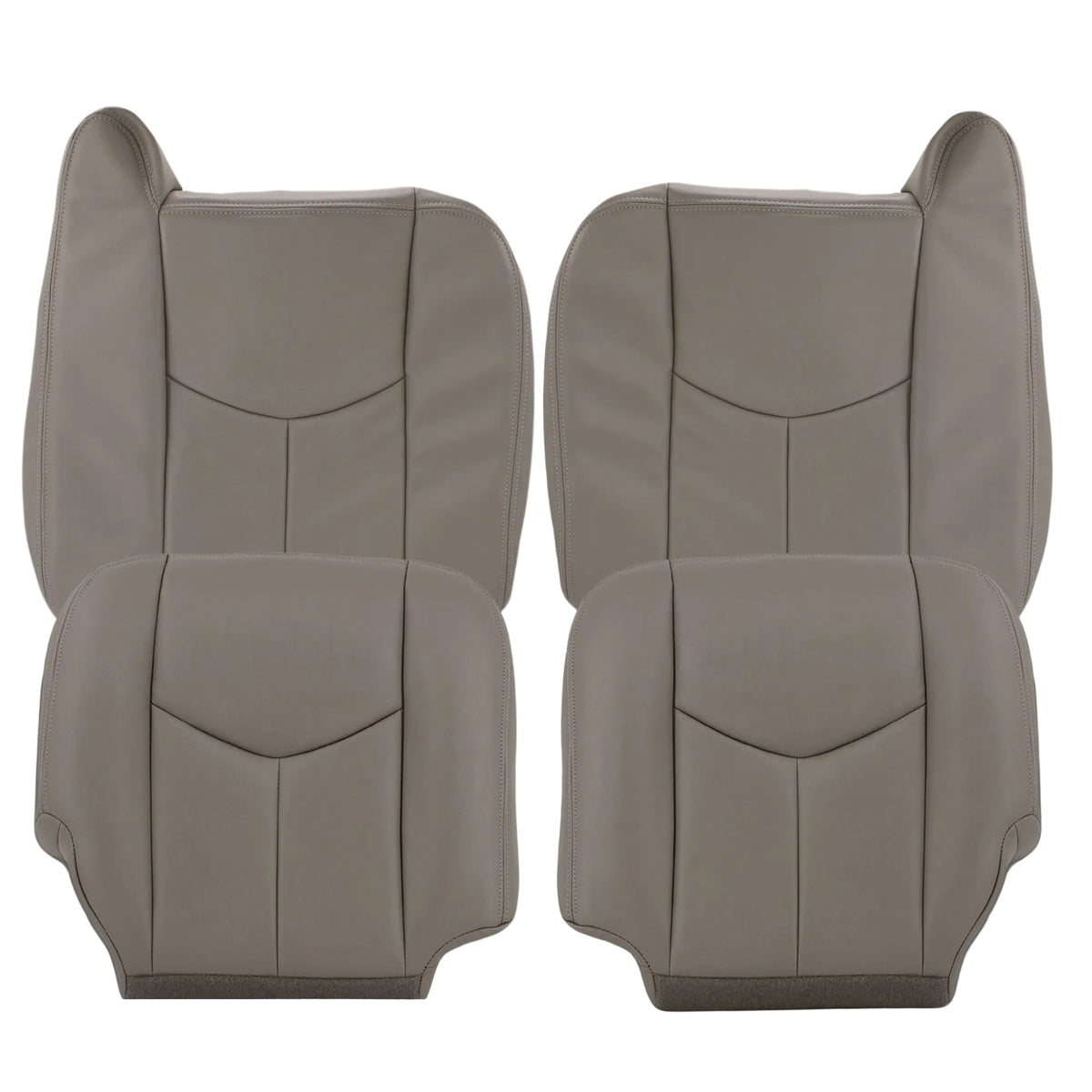 2003-2007 Chevy Silverado/Avalanche & GMC Sierra Work Truck Seat Cover in Gray 40/20/40 (Leanback Without Armrest): Choose Leather or Vinyl