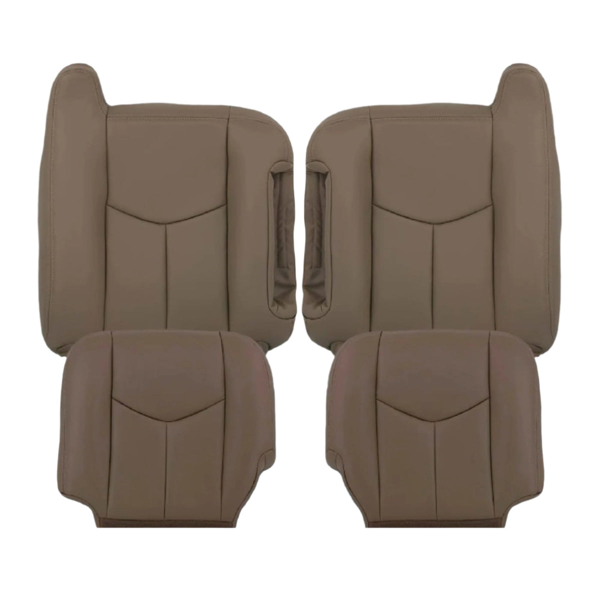 2003-2007 Chevy Silverado/Avalanche Seat Cover in Tan: Choose Leather or Vinyl