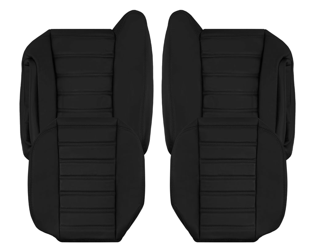 2003 - 2007 Hummer H2 SUV SUT Adventure LEATHER Seat Cover: Ebony Black