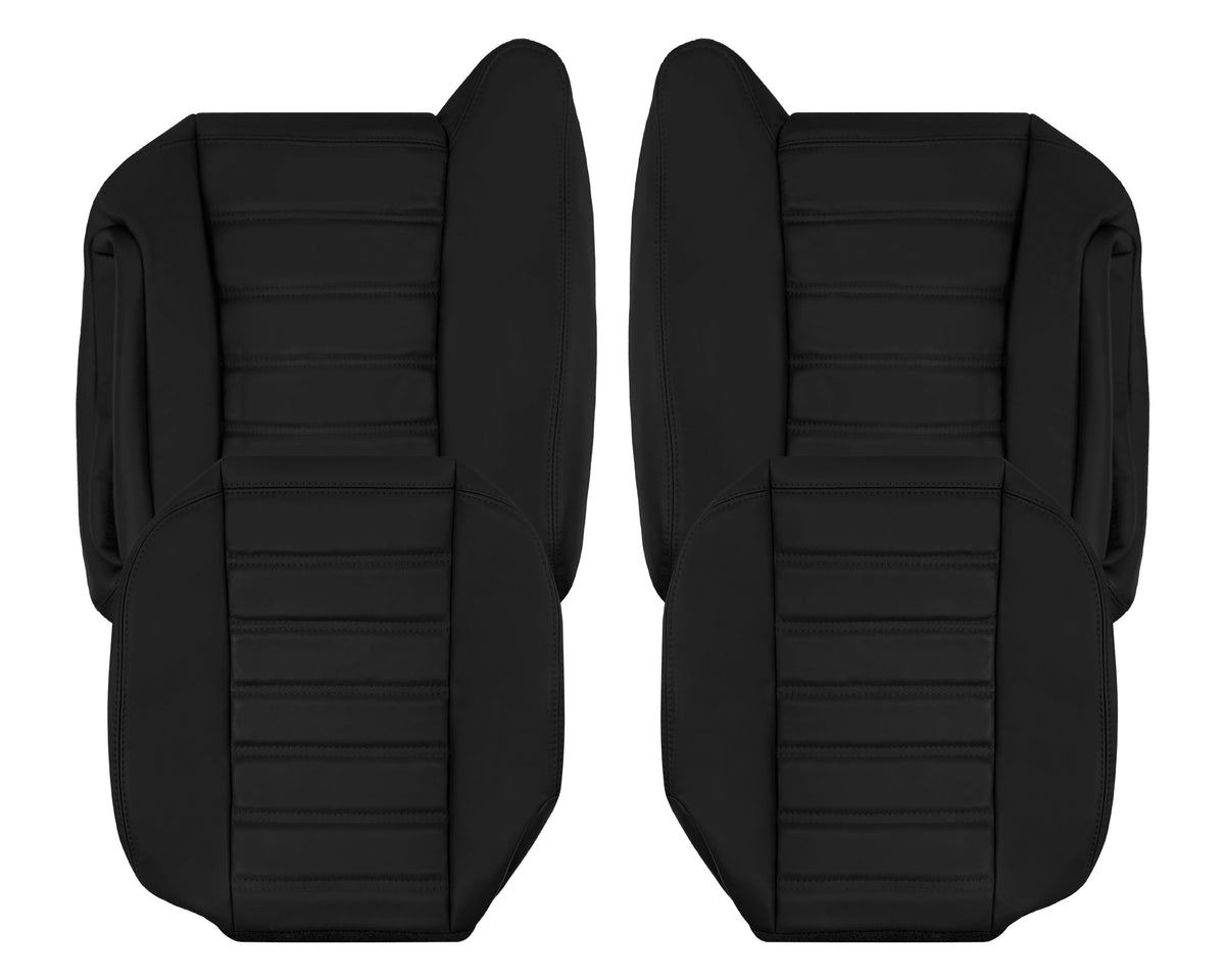 2003 - 2007 Hummer H2 SUV SUT Adventure LEATHER Seat Cover: Ebony Black