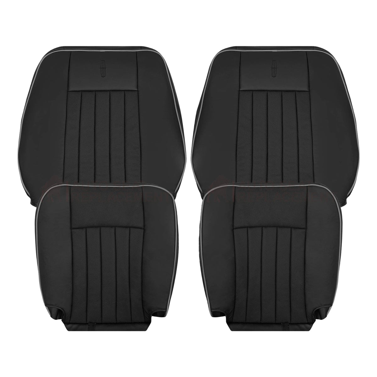 2003 - 2006 Lincoln Navigator Replacement Seat Covers in Black: Choose Genuine Leather or Vinyl