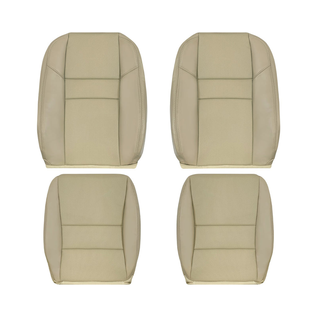 2004-2008 Acura TSX Driver Or Passenger Replacement Genuine Leather / Synthetic Leather Seat Covers: Perforated, Tan