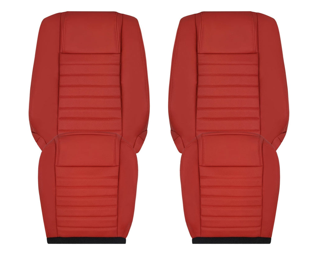 2005-2009 Ford Mustang Synthetic Leather Replacement Seat Cover In Crimson Red : Choose From Variation