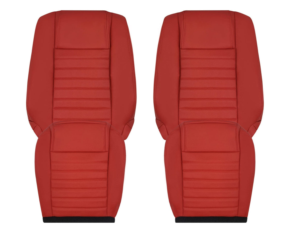 2005-2009 Ford Mustang Synthetic Leather Replacement Seat Cover In Crimson Red : Choose From Variation