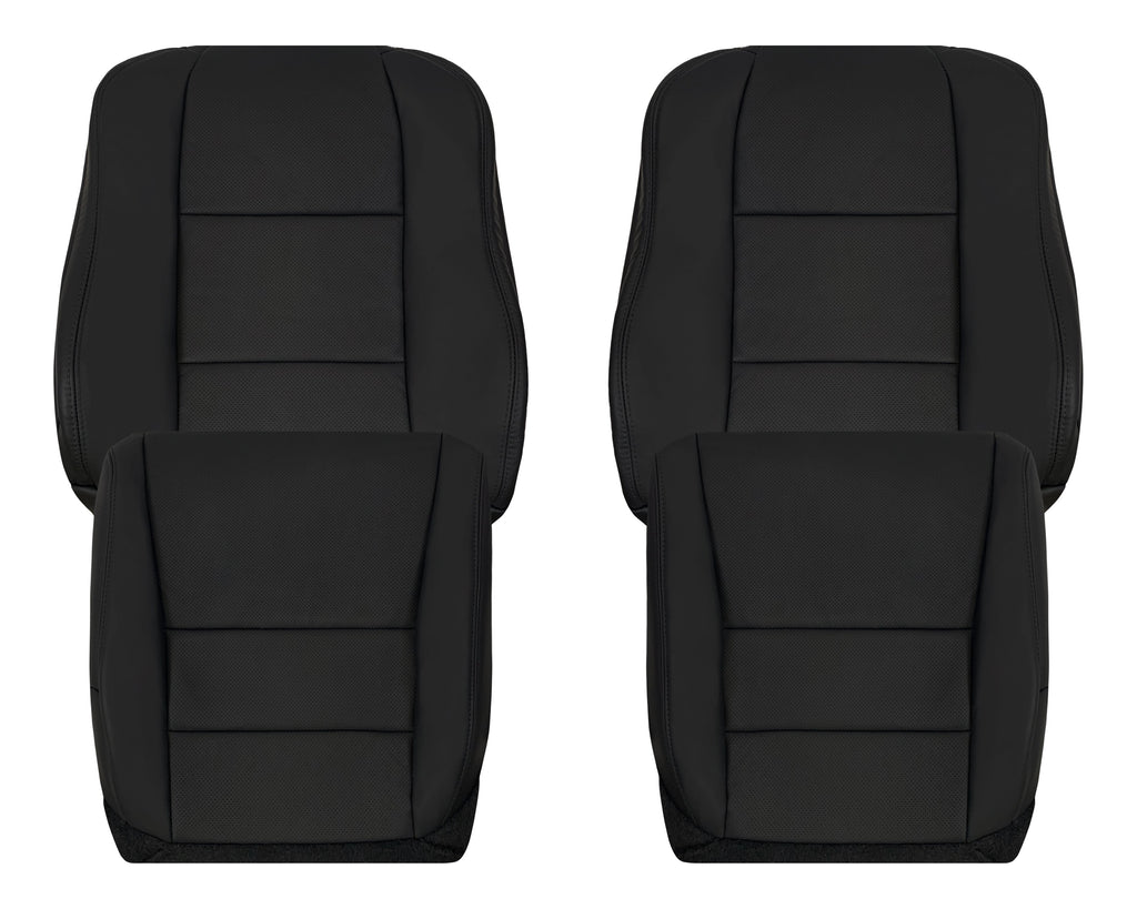 2005 - 2008 Acura TL Driver Or Passenger Seat Covers In Black: Choose Leather OR Synthetic Leather