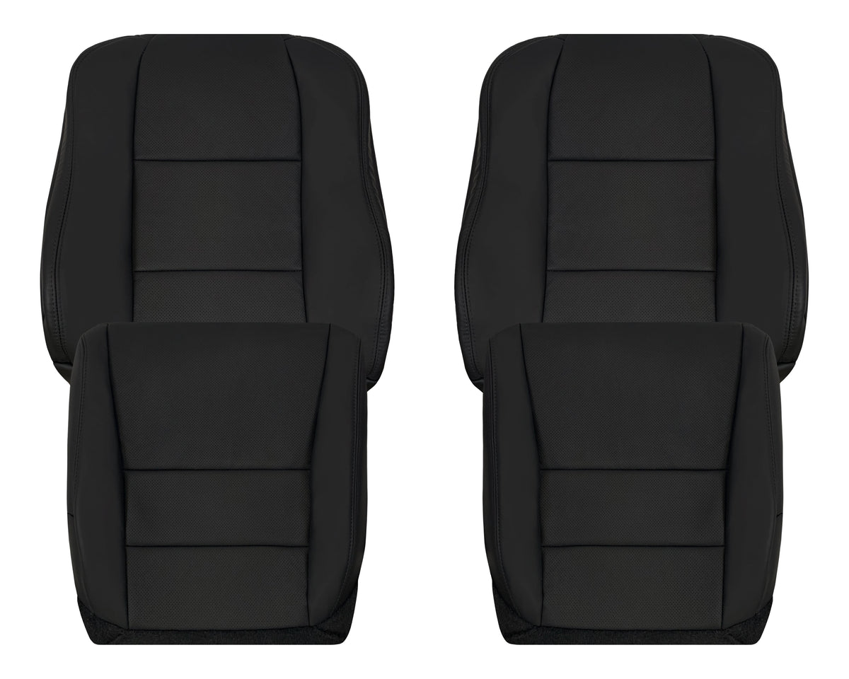 2005 - 2008 Acura TL Driver Or Passenger Seat Covers In Black: Choose Leather OR Synthetic Leather