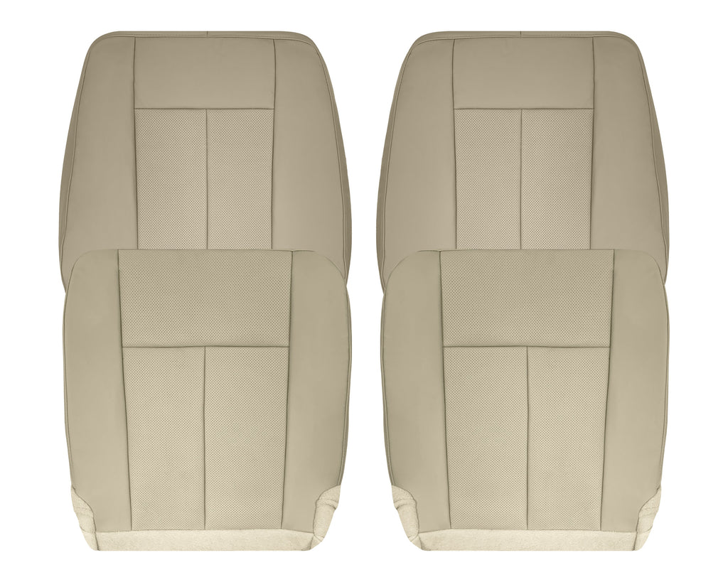 2007-2014 Ford Expedition Eddie Bauer/XLT Replacement Perforated Genuine Leather/Syn. Leather Seat Cover In Tan