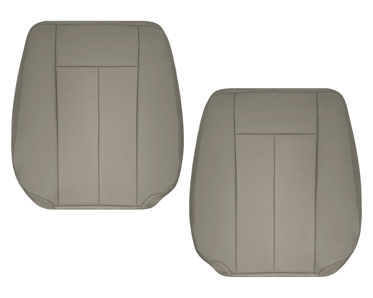 2007-2014 Ford Expedition Eddie Bauer/XLT PERFORATED Leather Replacement Seat Cover in Gray