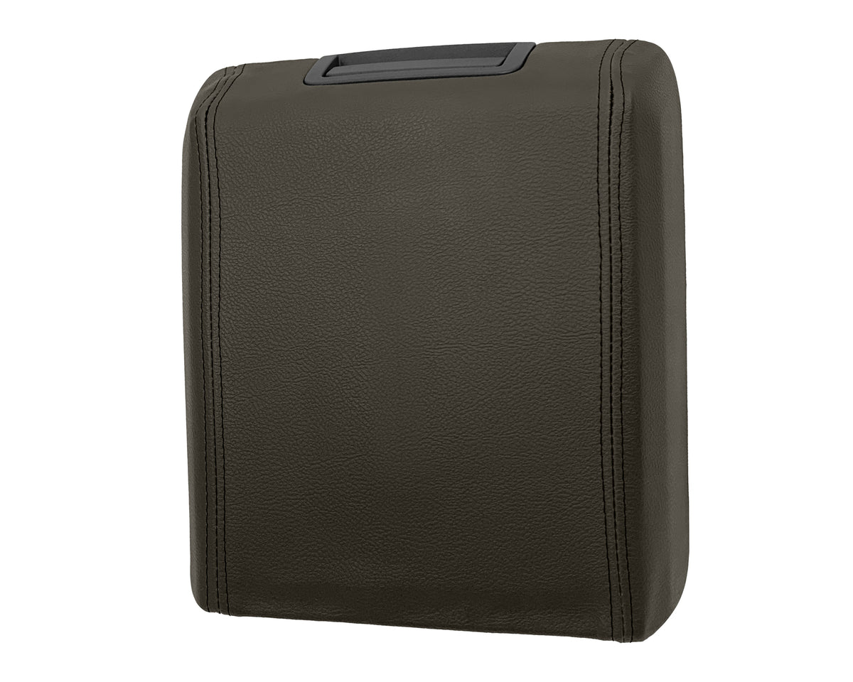 2007 - 2014  Ford Expedition Eddie Bauer Center Console Armrest Lid Synthetic Leather Cover In Brown