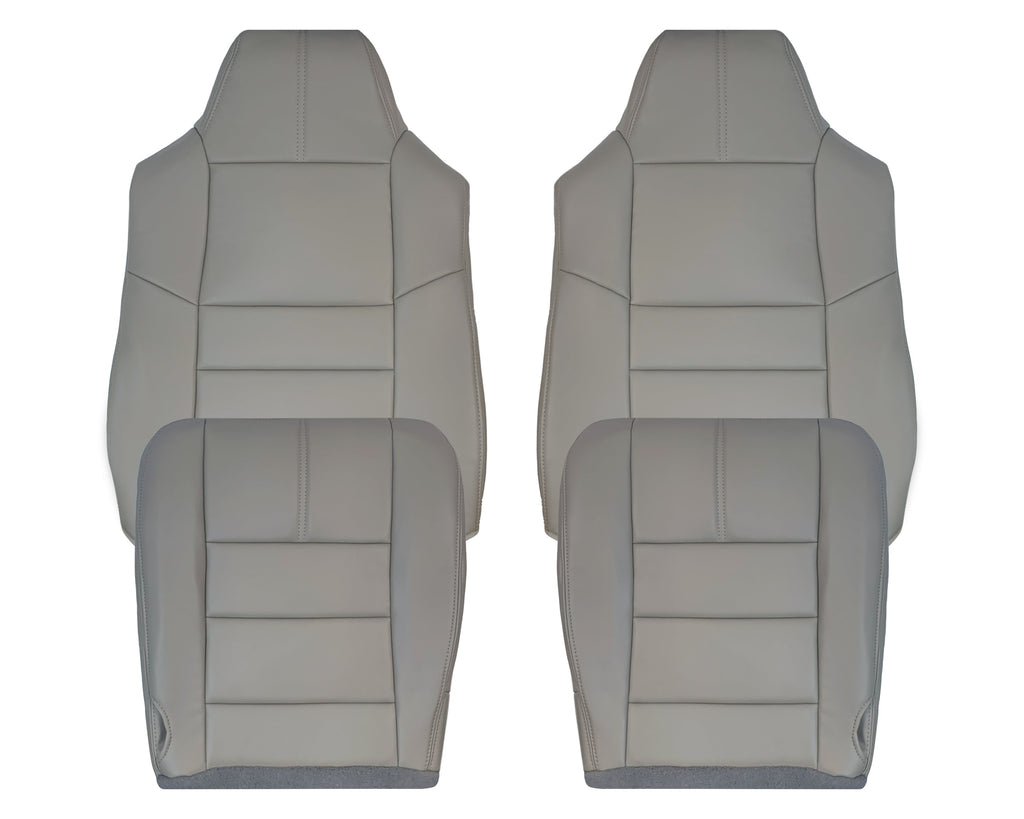 2008-2010 Ford F-250 F-350 F-450 F-550 Lariat Seat Cover in Medium Stone Gray: Choose From Variants