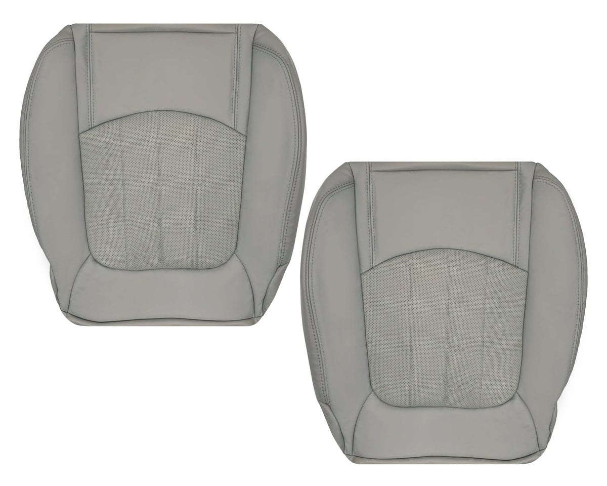 2009-2012 Chevrolet Traverse LT/LTZ Driver or Passenger Replacement Seat Cover: Perforated, Gray