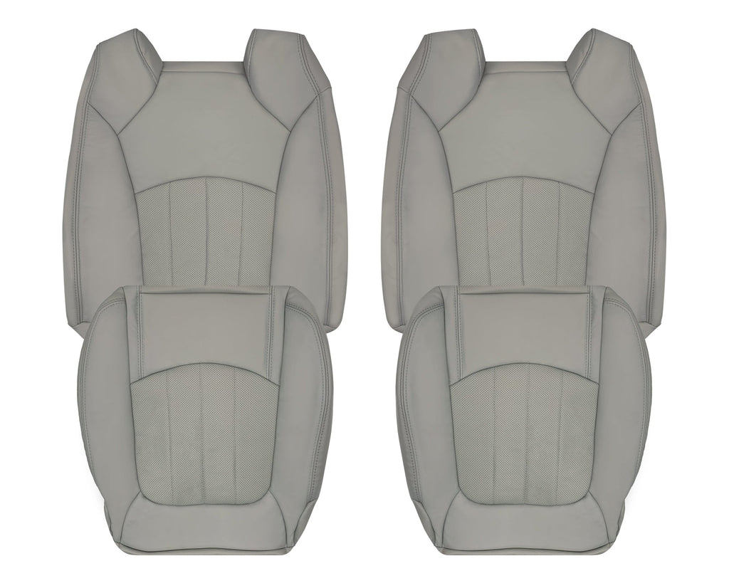 2009-2012 Chevrolet Traverse LT/LTZ Driver or Passenger Replacement Seat Cover: Perforated, Gray