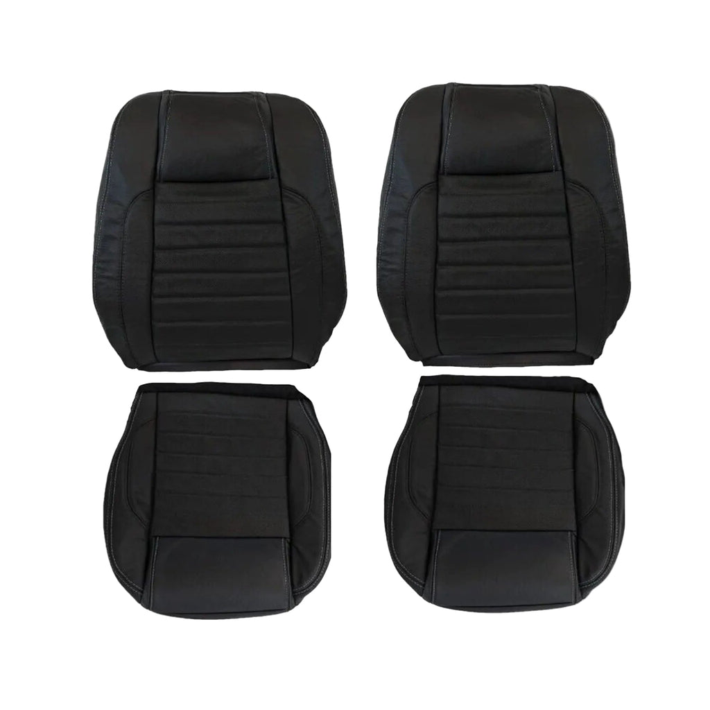 2010-2014 Ford Mustang GT Convertible Replacement Seat Cover In Charcoal Black "Black" : Choose From Variation