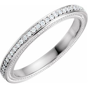 Platinum 1/4 CTW Natural Diamond Eternity Band