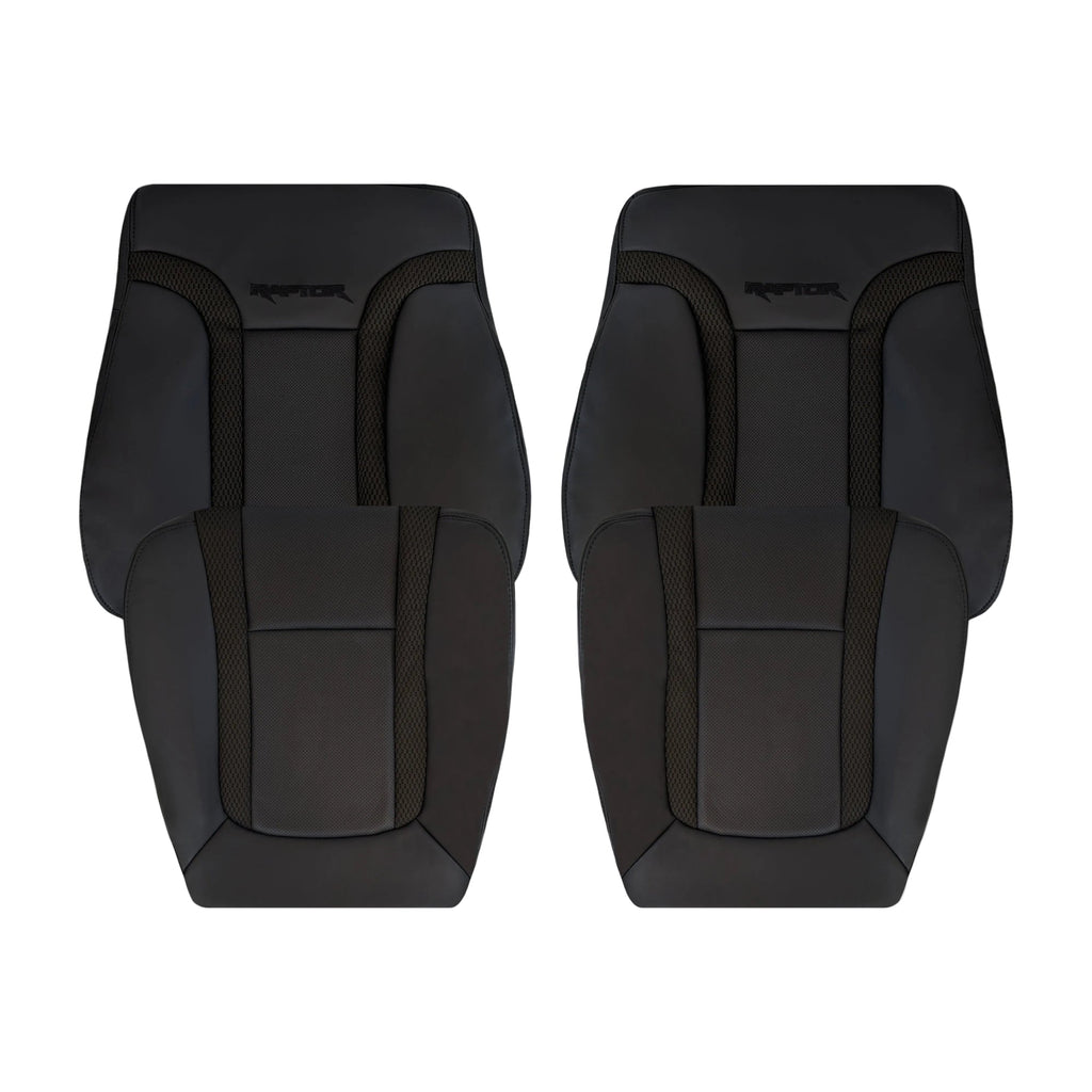 2010 - 2014 Ford F150 Raptor Bottom Perforated Seat Cover in Black Choose: Leather or Vinyl