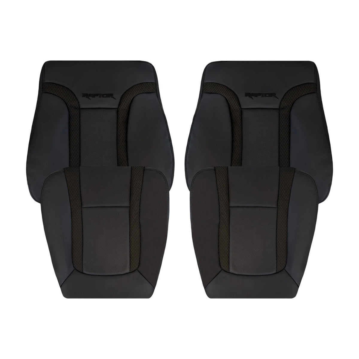 2010 - 2014 Ford F150 Raptor Bottom Perforated Seat Cover in Black Choose: Leather or Vinyl