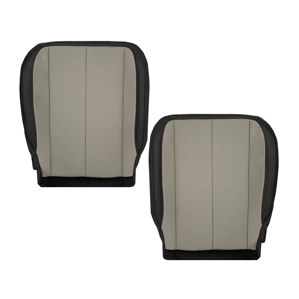 2010-2016 Fits Chevy Equinox LTZ Replacement Seat Cover: 2-Tone Black & Gray Perforated