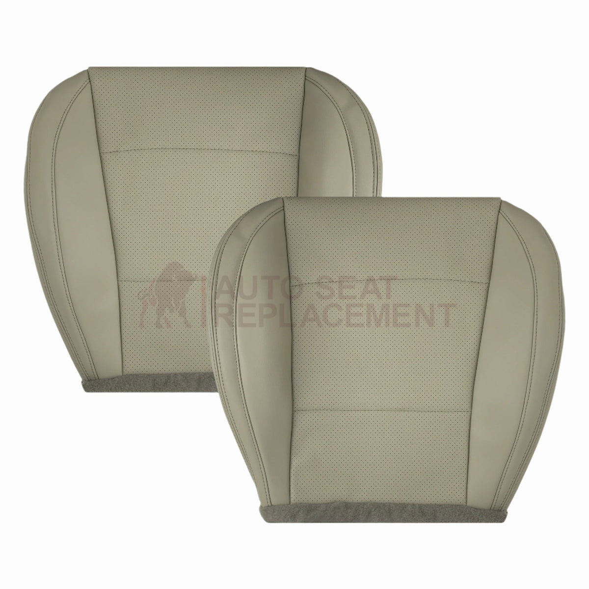 2015-2017 Subaru Outback Replacement Ivory Tan Perforated Synthetic Leather Seat Covers: Choose Your Side