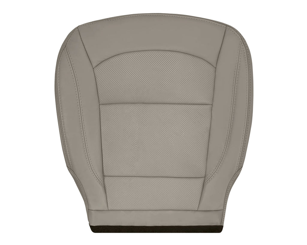 2016-2019 Ford Explorer Limited Replacement Leather or Synthetic Leather Seat Cover:  Light Gray Perforated