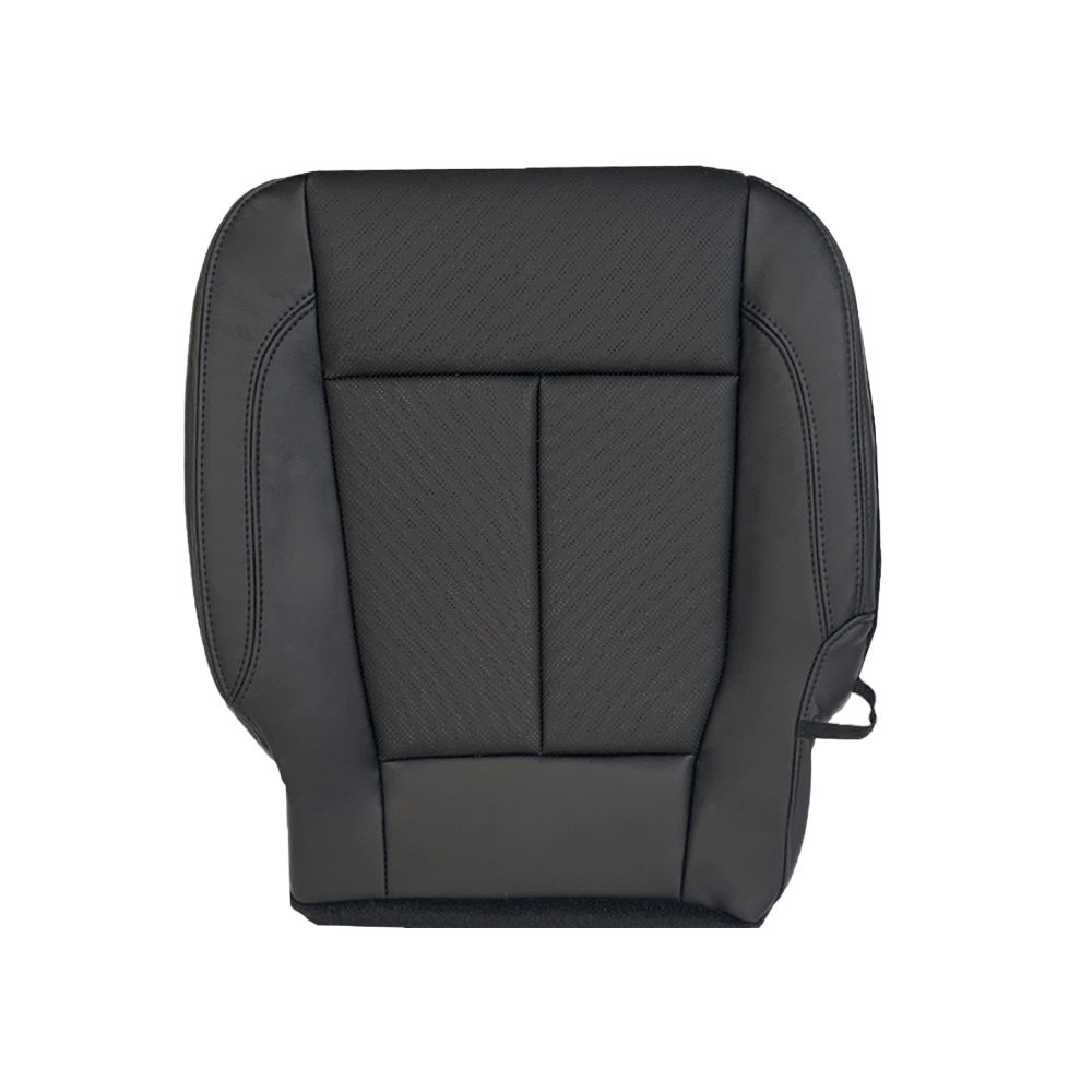 2018-2021 Ford Expedition XLT Replacement Genuine Leather /Syn. Leather Seat Cover: Black Perforated