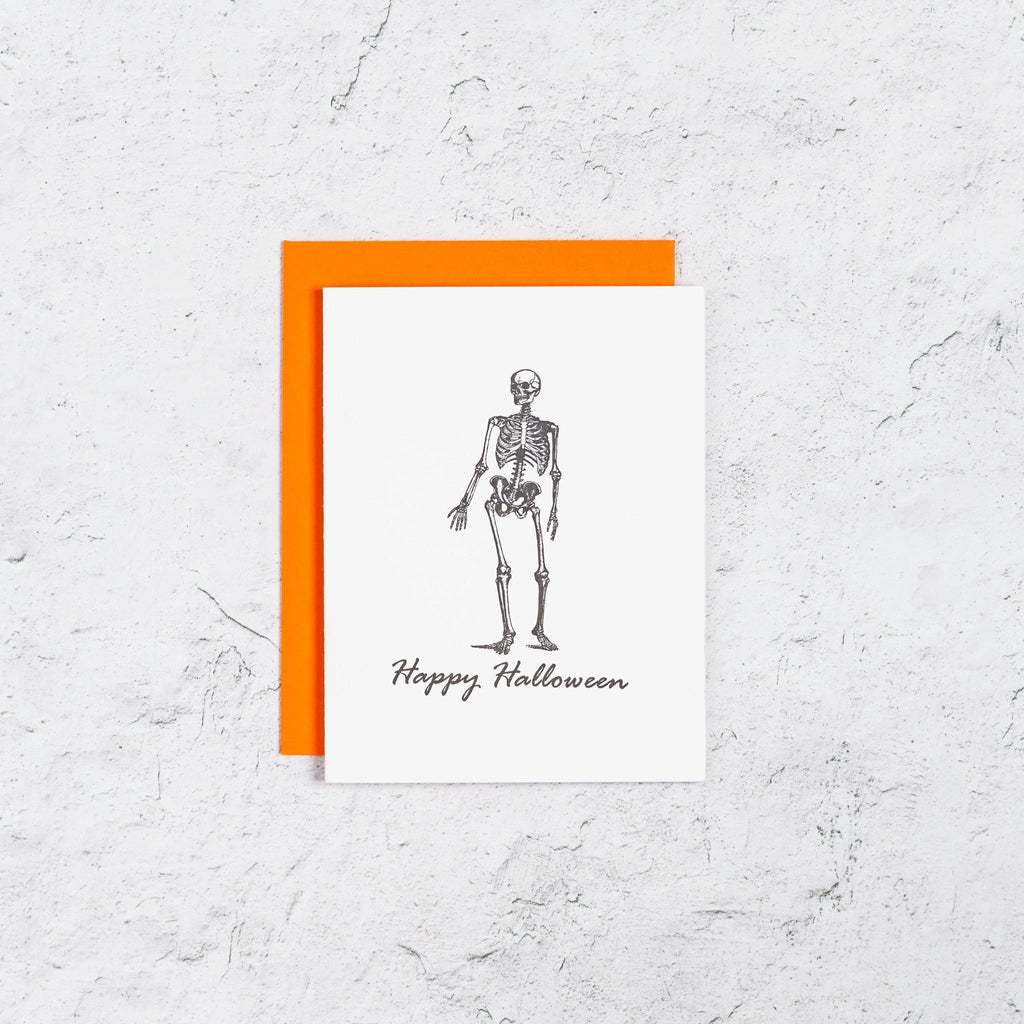 Skeleton Halloween Card