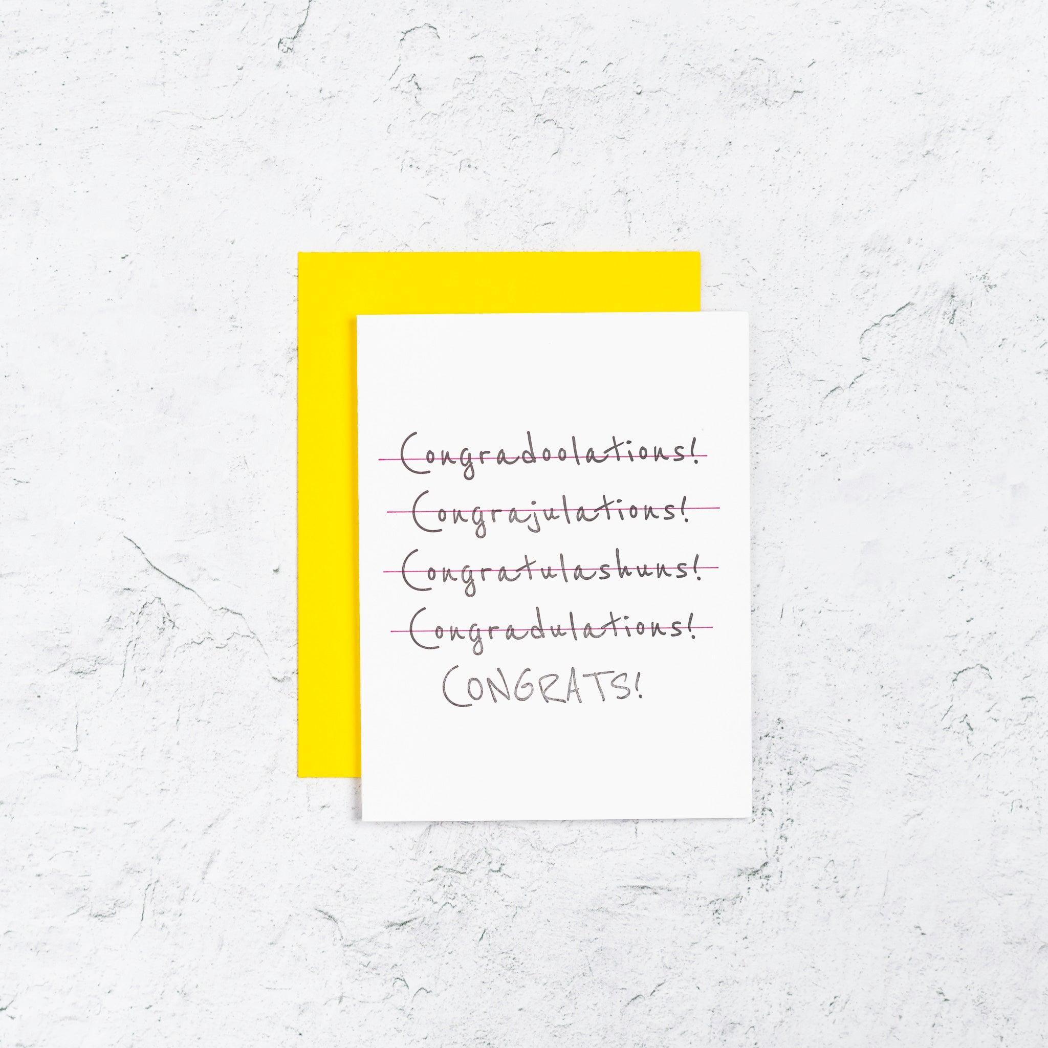 Congradoolations Card Box Set of 10