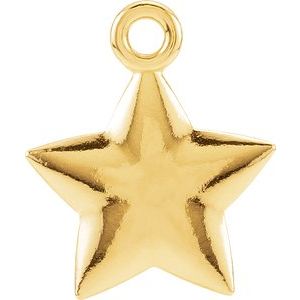 14K Yellow Gold Posh Mommy®  Star Dangle
