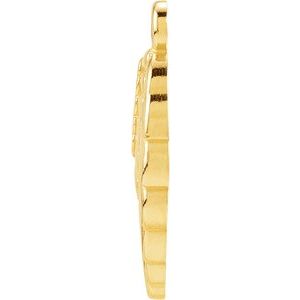14K Yellow Gold Posh Mommy® Angel Wing Dangle – image 2