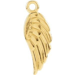 14K Yellow Gold Posh Mommy® Angel Wing Dangle