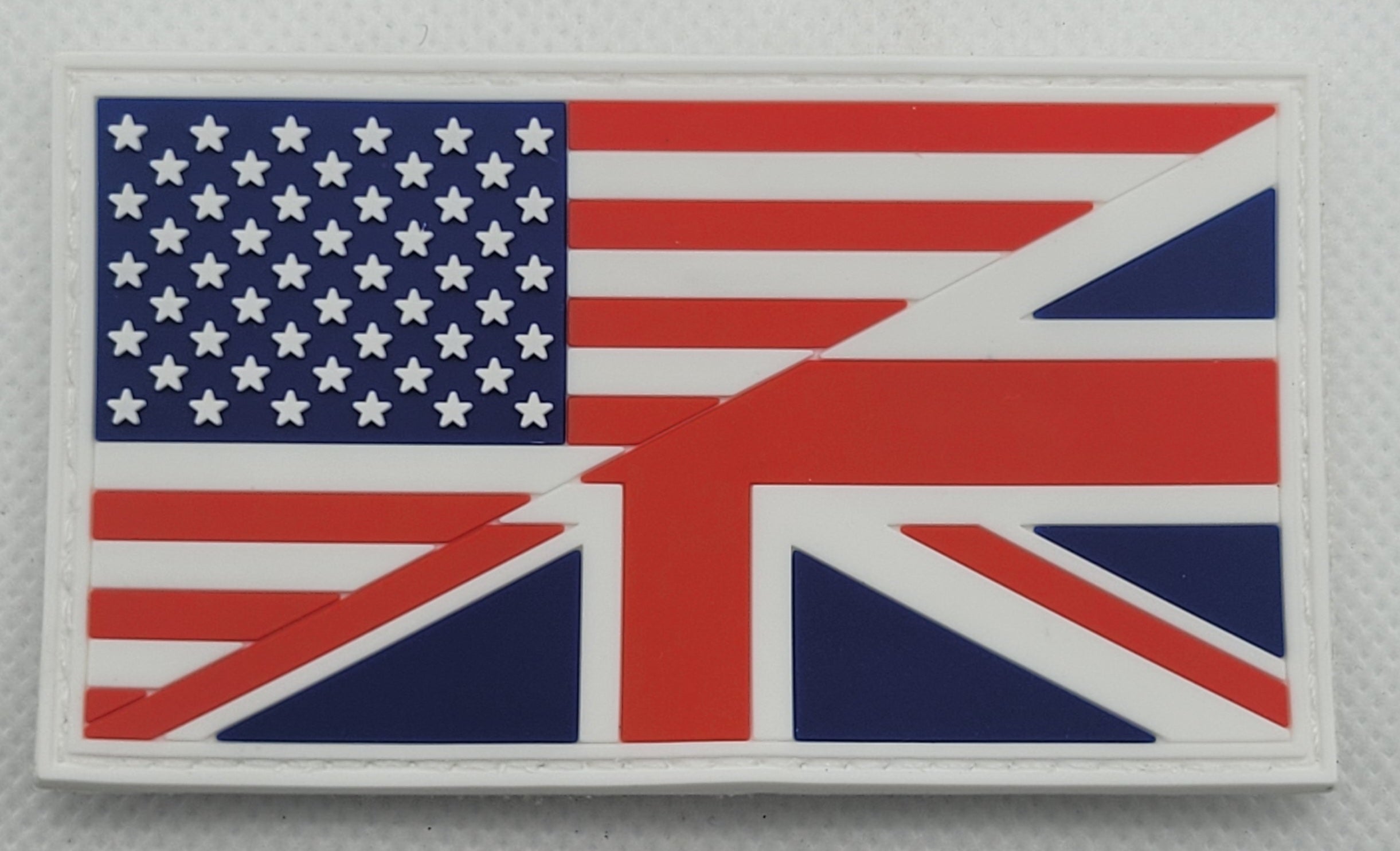 U.S. and UK Flag - PVC Patch