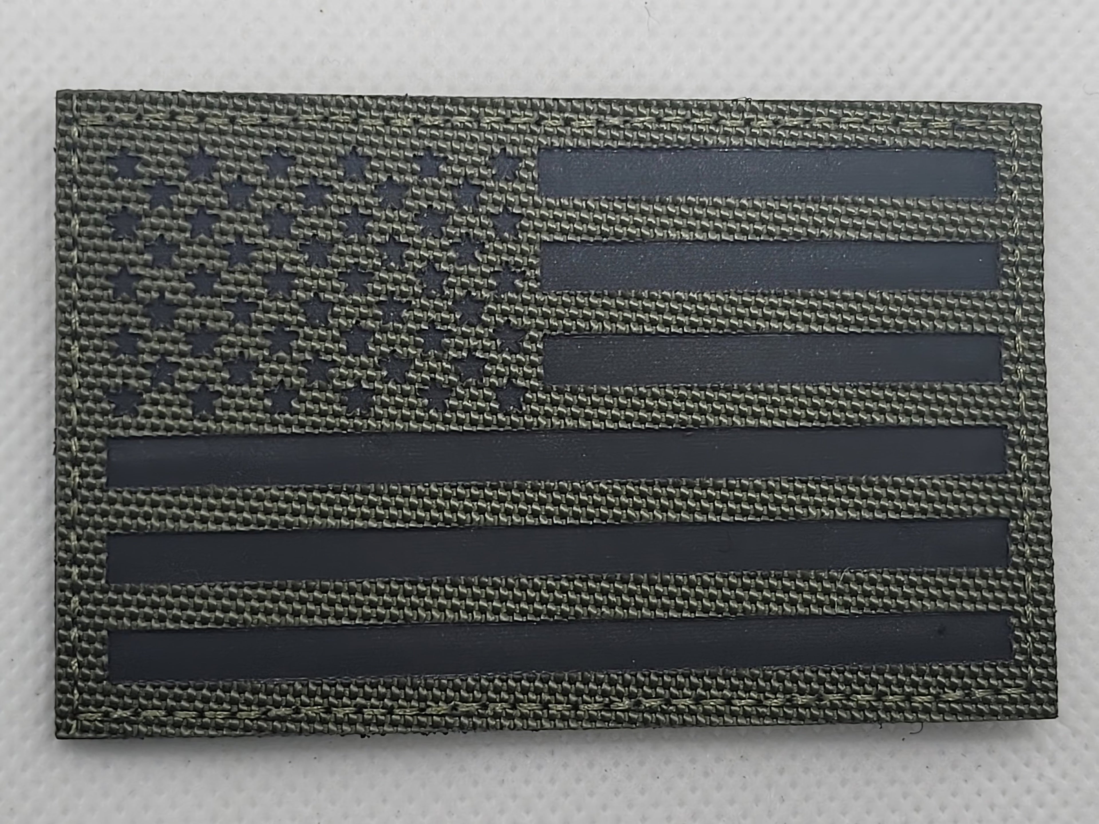 Reflective IR US Flag - OD Green
