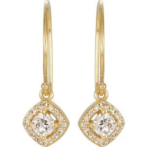 14K Yellow Gold 5/8 CTW Natural Diamond Earrings – image 2