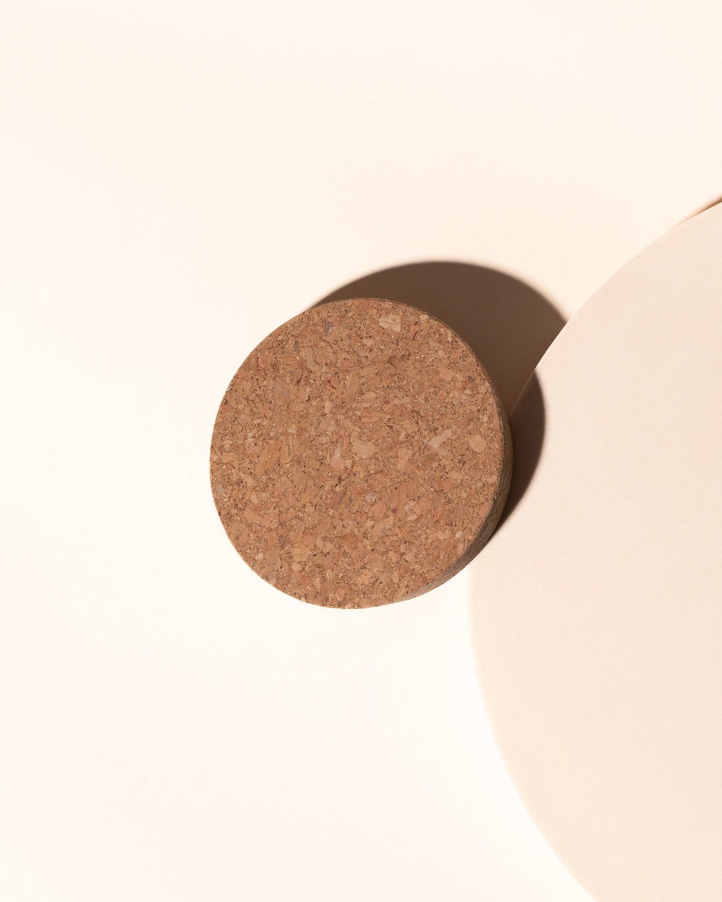 natural candle cork lid
