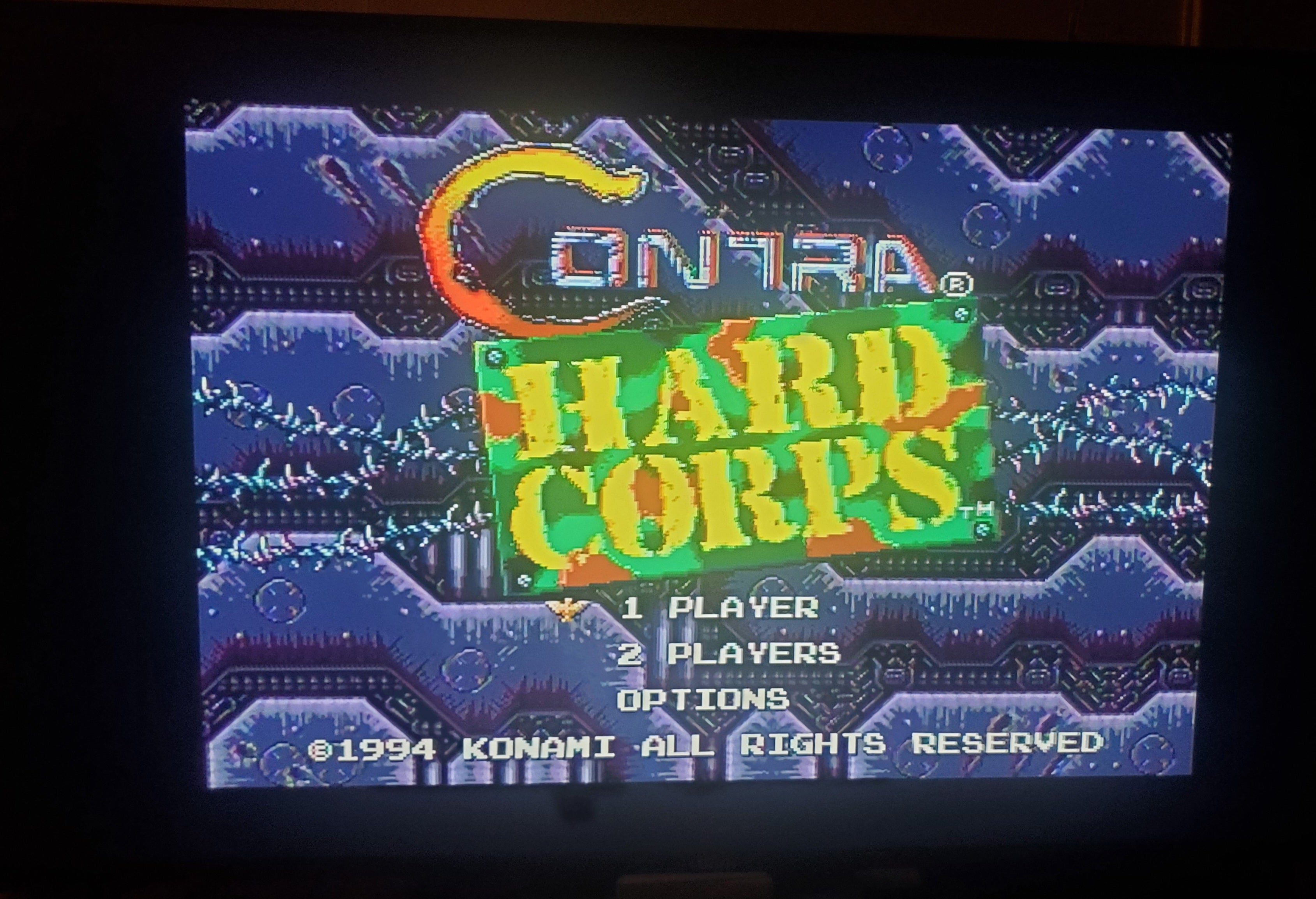 Contra Hard Corps Sega Genesis Mega Drive Video Game Cartridge 1994