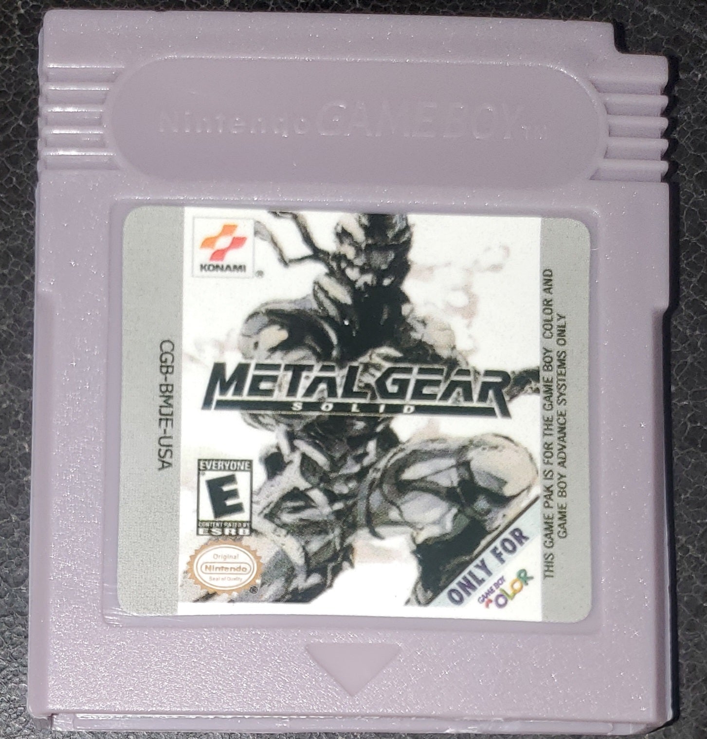 Metal Gear Solid GBC Video Game Catridge Gameboy Color