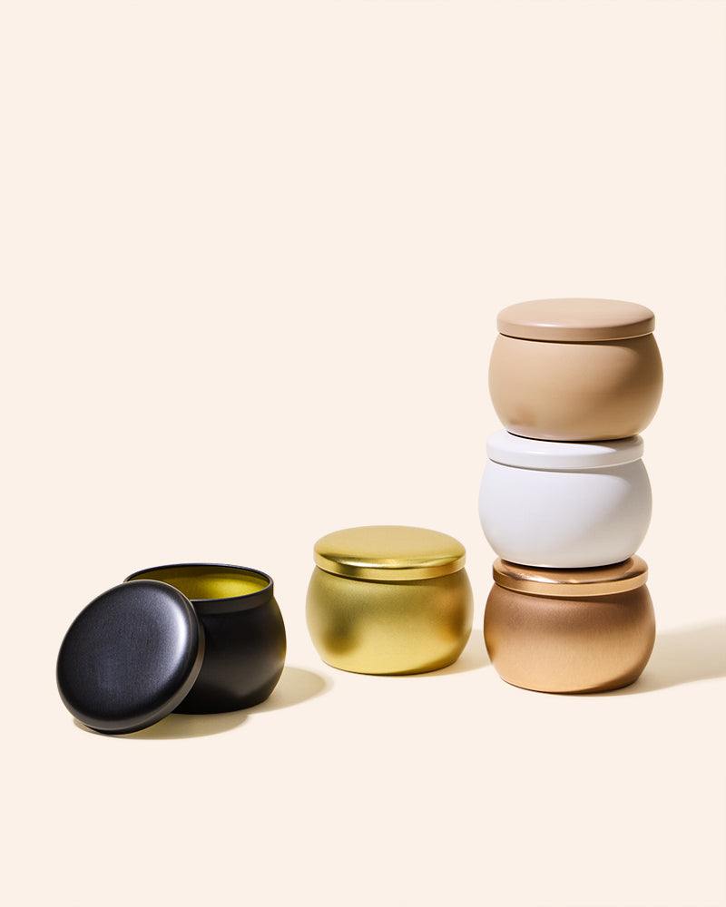 4oz amore™ candle tin & lid