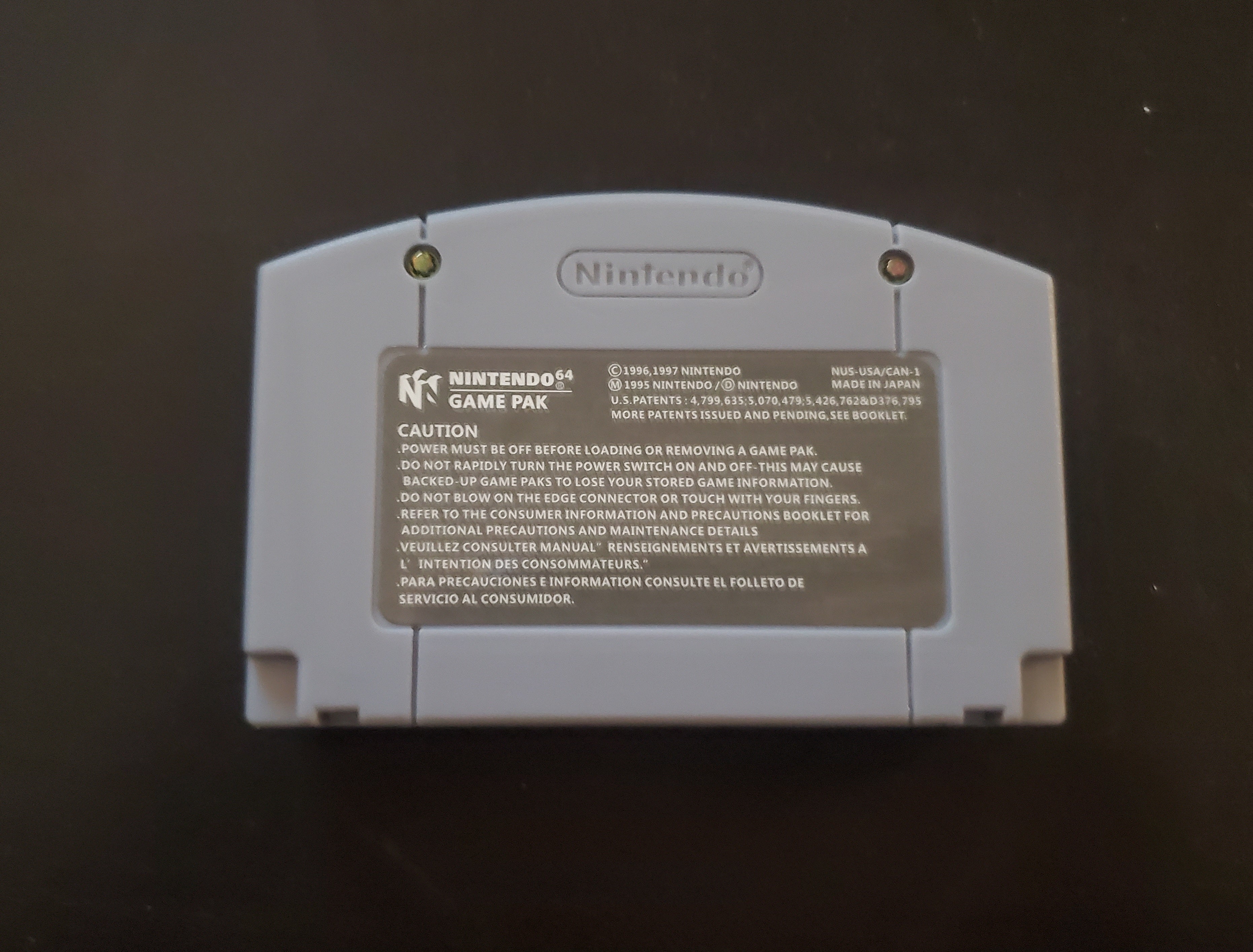 Super Mario 64 N64 Nintendo 64 Video Game Cartridge 1996