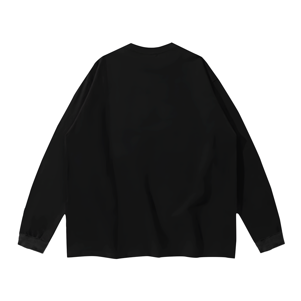 Ethereal Wolf in the Moonlight Printed Unisex Crew Neck Long Sleeve T-shirt