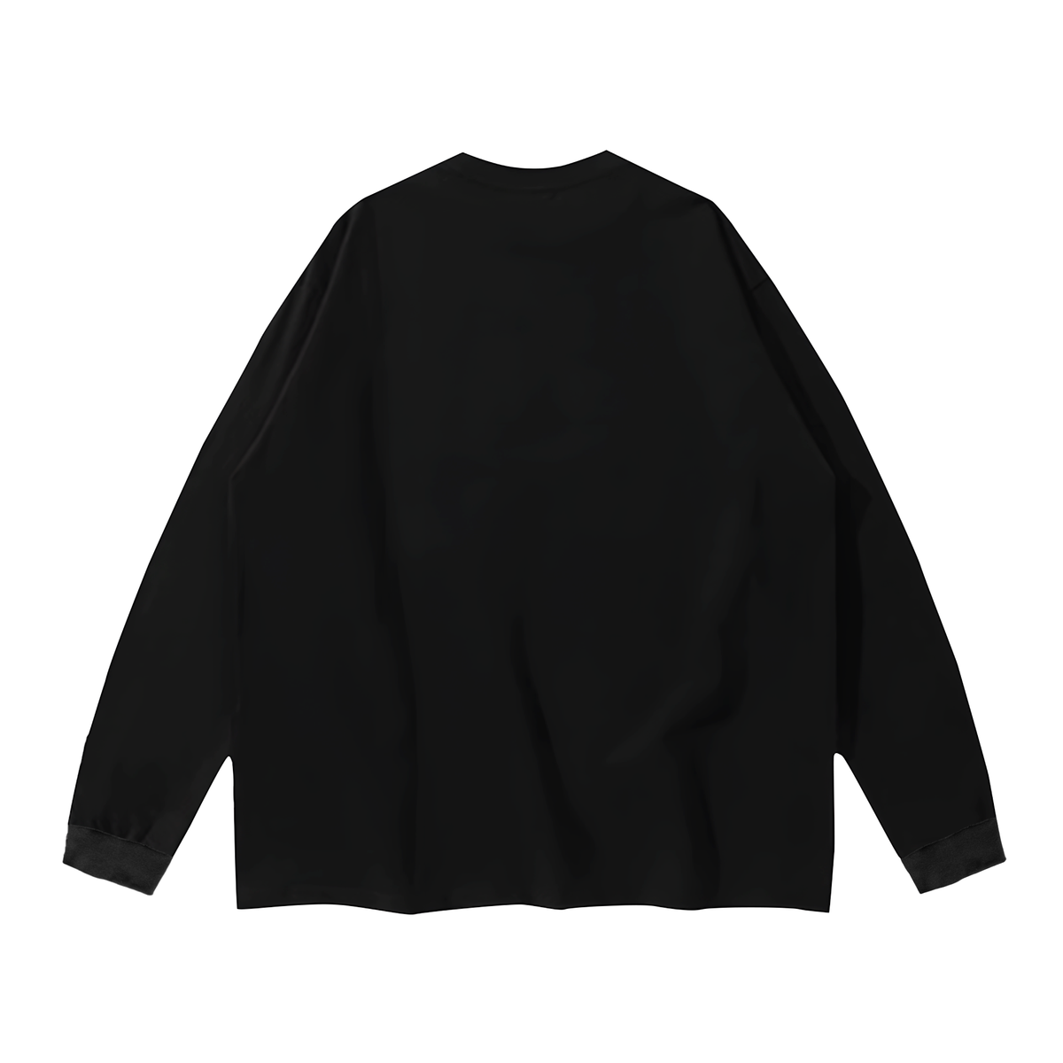 Ethereal Wolf in the Moonlight Printed Unisex Crew Neck Long Sleeve T-shirt