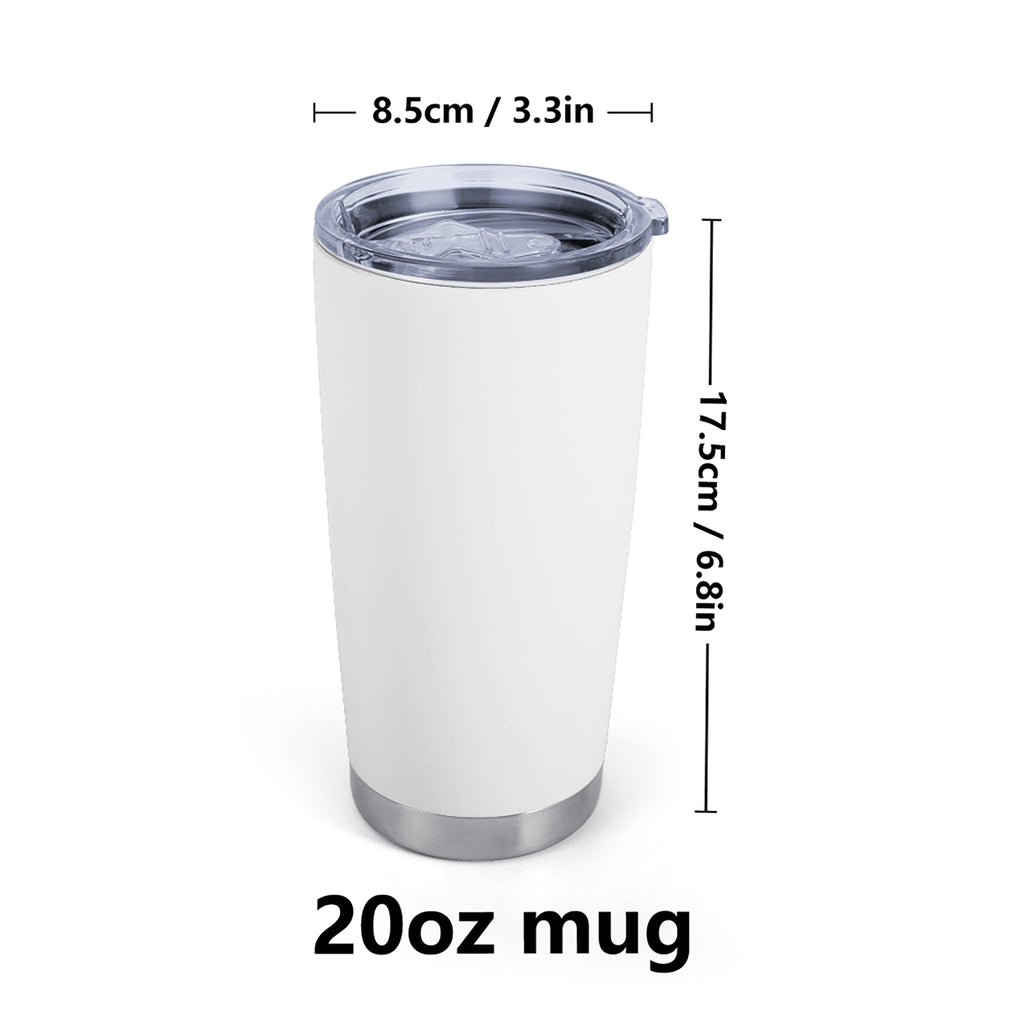 Fast Car with Speed Stainless Steel 20oz Car Tumbler (Made in USA)