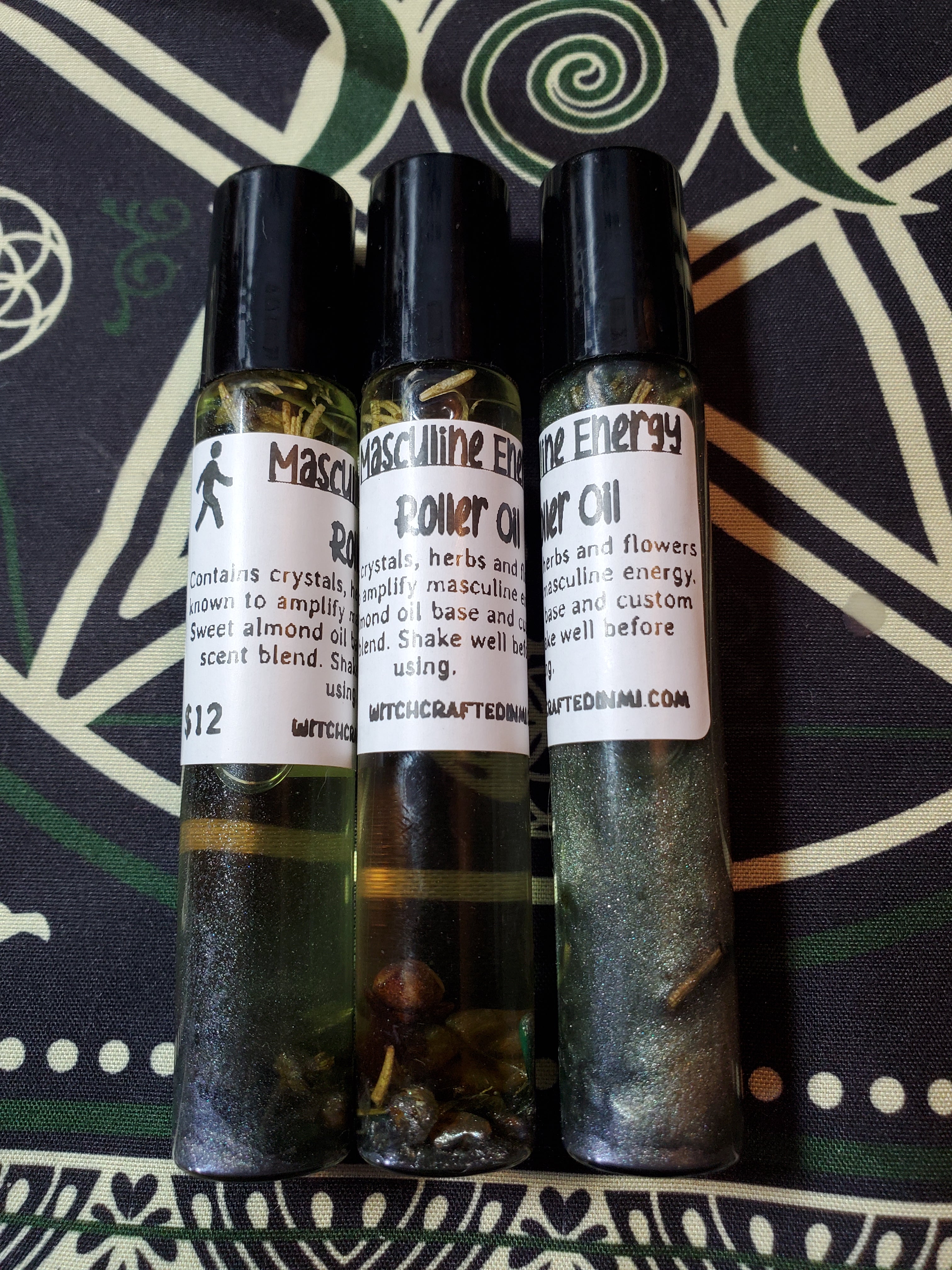 Masculine Energy Roller Oil Perfume Holistic Health Beauty Large