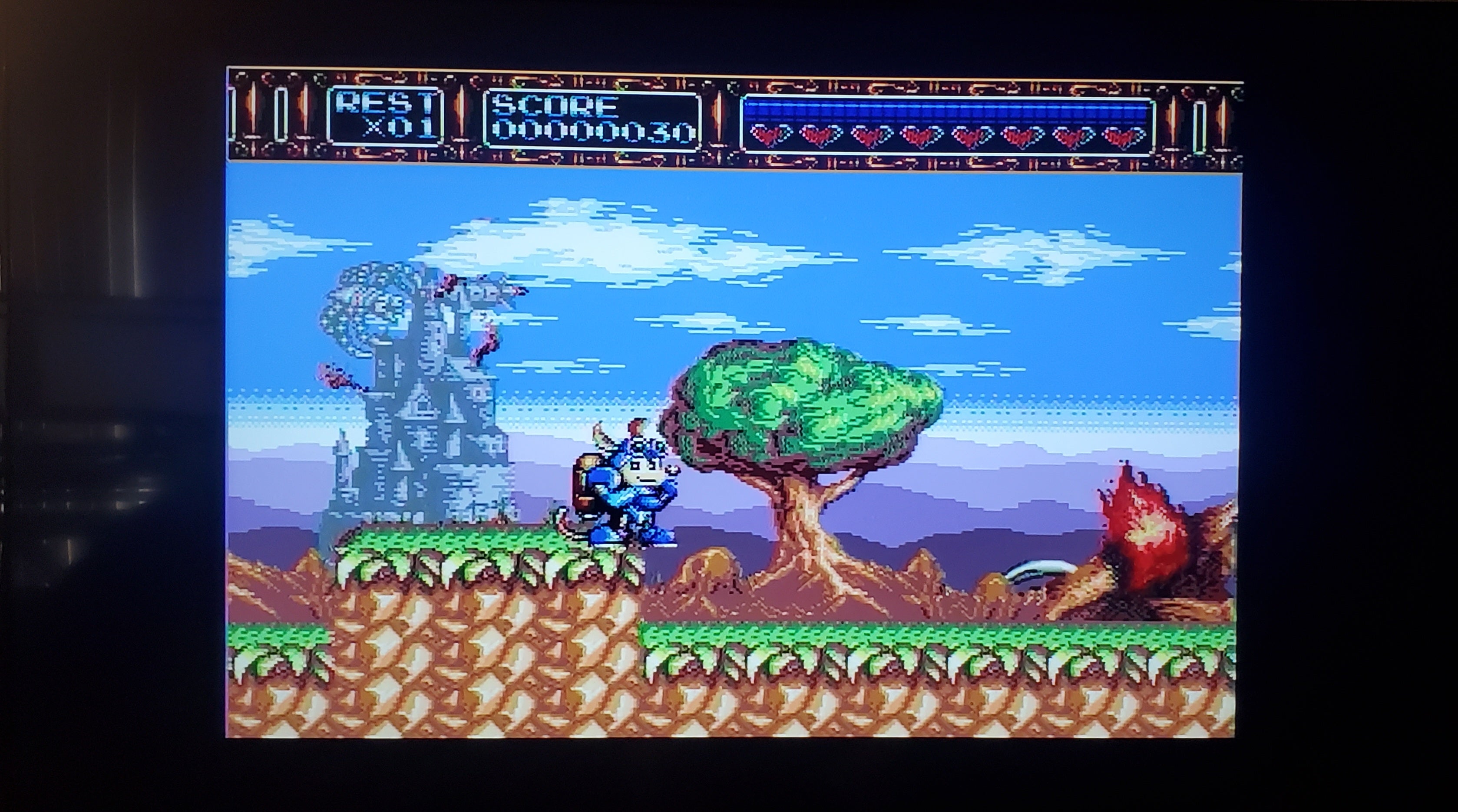 Rocket Knight Adventures Sega Genesis Mega Drive Video Game Cartridge