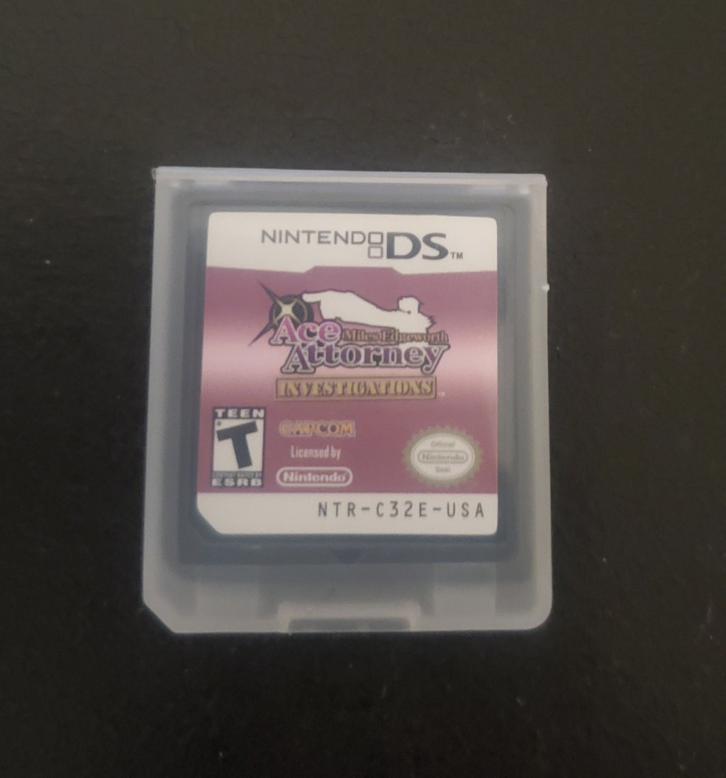 Ace Attorney Investigations Miles Edgeworth NDS Video Game Nintendo DS